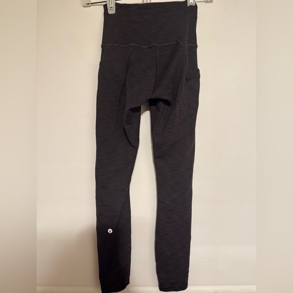 Lululemon size 2 Wunder Train HR w Pockets 25" Heathered Graphite Grey - Picture 1 of 5